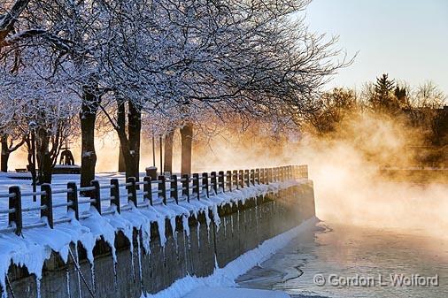 Canal Sunrise Mist_05481.jpg - Photographed along the Rideau Canal Waterway at Smiths Falls, Ontario, Canada.